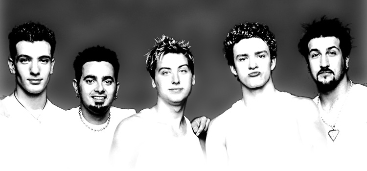 nsync in black and white